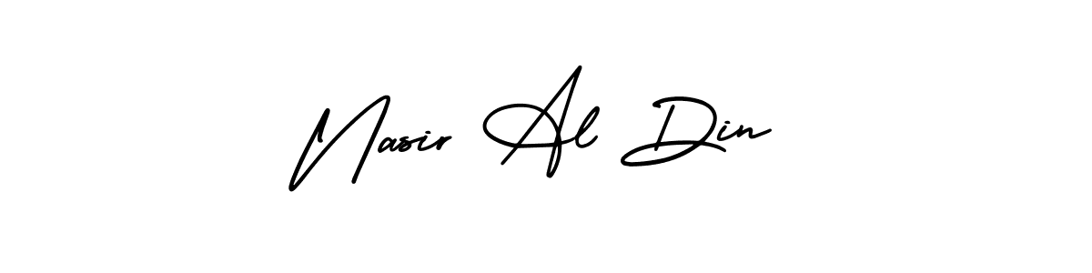 How to make Nasir Al Din signature? AmerikaSignatureDemo-Regular is a professional autograph style. Create handwritten signature for Nasir Al Din name. Nasir Al Din signature style 3 images and pictures png