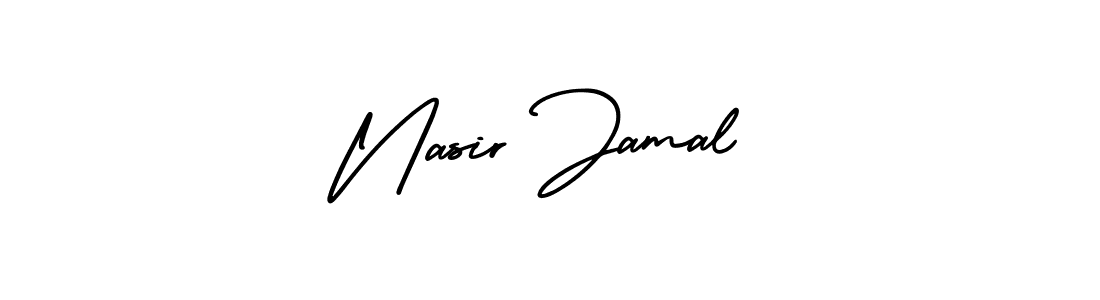 Use a signature maker to create a handwritten signature online. With this signature software, you can design (AmerikaSignatureDemo-Regular) your own signature for name Nasir Jamal. Nasir Jamal signature style 3 images and pictures png