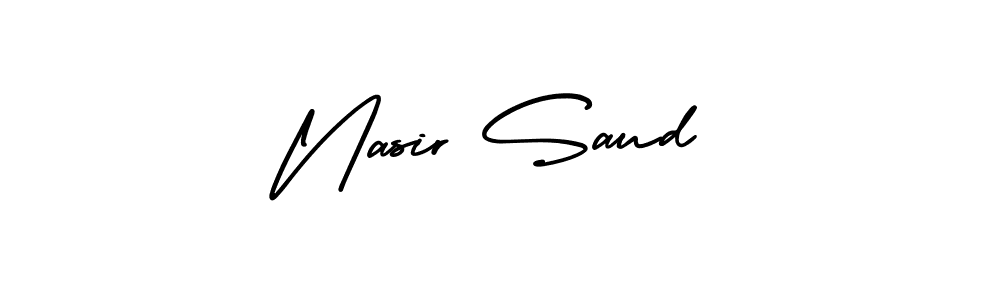 It looks lik you need a new signature style for name Nasir Saud. Design unique handwritten (AmerikaSignatureDemo-Regular) signature with our free signature maker in just a few clicks. Nasir Saud signature style 3 images and pictures png