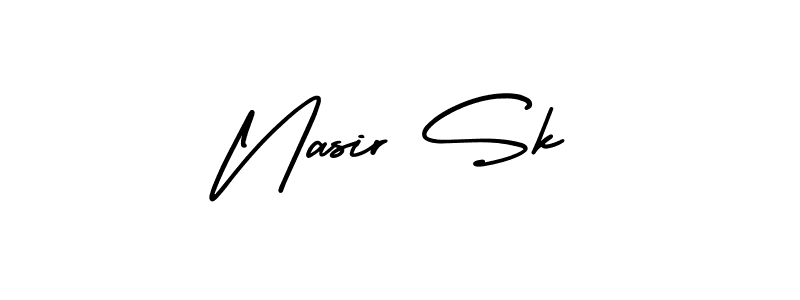 This is the best signature style for the Nasir Sk name. Also you like these signature font (AmerikaSignatureDemo-Regular). Mix name signature. Nasir Sk signature style 3 images and pictures png