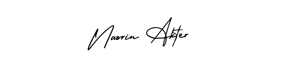 How to Draw Nasrin Akter signature style? AmerikaSignatureDemo-Regular is a latest design signature styles for name Nasrin Akter. Nasrin Akter signature style 3 images and pictures png