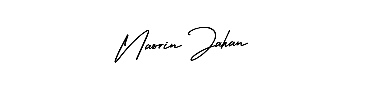 It looks lik you need a new signature style for name Nasrin Jahan. Design unique handwritten (AmerikaSignatureDemo-Regular) signature with our free signature maker in just a few clicks. Nasrin Jahan signature style 3 images and pictures png