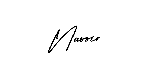 How to Draw Nassir signature style? AmerikaSignatureDemo-Regular is a latest design signature styles for name Nassir. Nassir signature style 3 images and pictures png