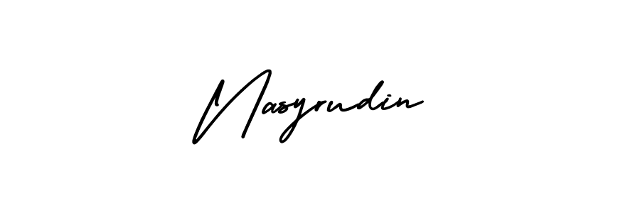 Also we have Nasyrudin name is the best signature style. Create professional handwritten signature collection using AmerikaSignatureDemo-Regular autograph style. Nasyrudin signature style 3 images and pictures png