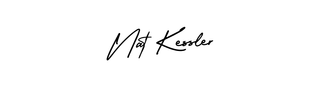 Nat Kessler stylish signature style. Best Handwritten Sign (AmerikaSignatureDemo-Regular) for my name. Handwritten Signature Collection Ideas for my name Nat Kessler. Nat Kessler signature style 3 images and pictures png