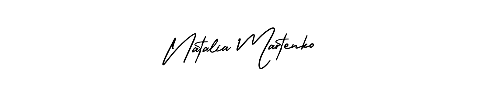 How to make Natalia Martenko name signature. Use AmerikaSignatureDemo-Regular style for creating short signs online. This is the latest handwritten sign. Natalia Martenko signature style 3 images and pictures png