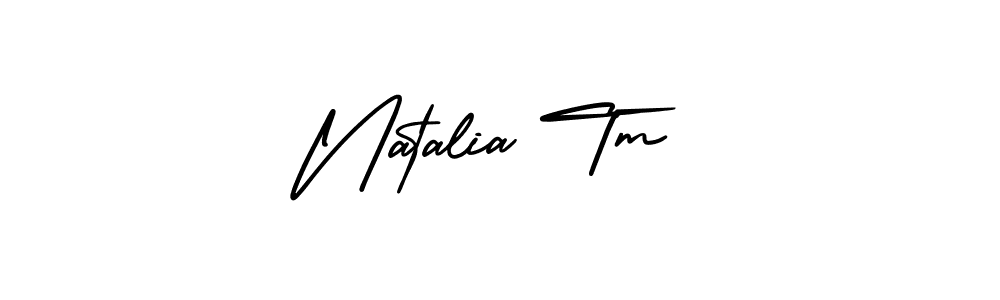 Create a beautiful signature design for name Natalia Tm. With this signature (AmerikaSignatureDemo-Regular) fonts, you can make a handwritten signature for free. Natalia Tm signature style 3 images and pictures png