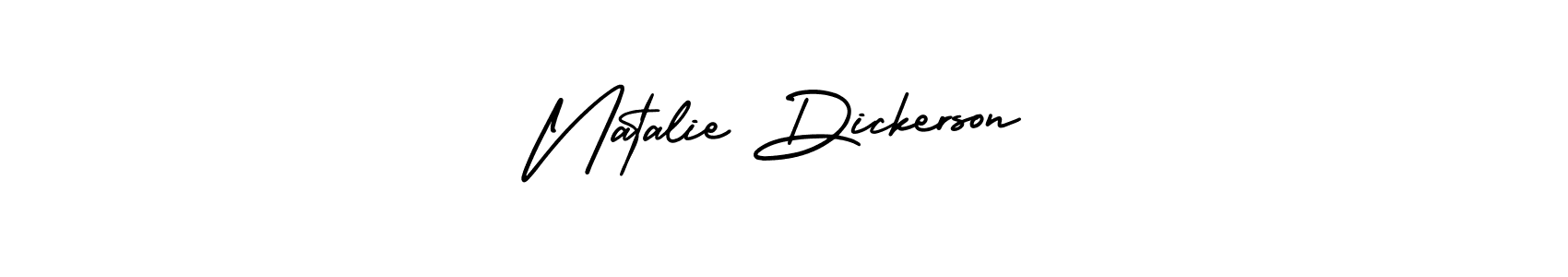 How to make Natalie Dickerson name signature. Use AmerikaSignatureDemo-Regular style for creating short signs online. This is the latest handwritten sign. Natalie Dickerson signature style 3 images and pictures png