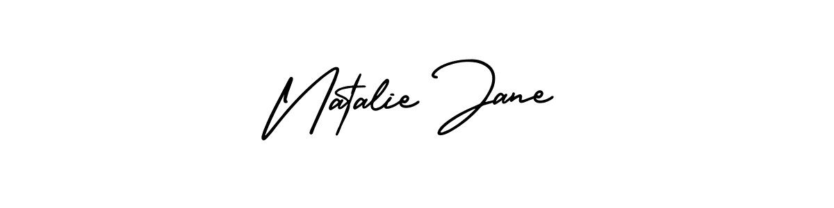 Create a beautiful signature design for name Natalie Jane. With this signature (AmerikaSignatureDemo-Regular) fonts, you can make a handwritten signature for free. Natalie Jane signature style 3 images and pictures png