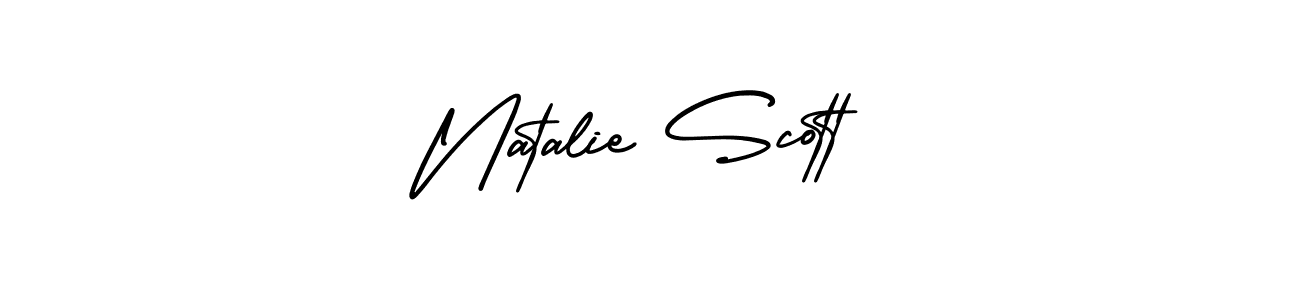 Use a signature maker to create a handwritten signature online. With this signature software, you can design (AmerikaSignatureDemo-Regular) your own signature for name Natalie Scott. Natalie Scott signature style 3 images and pictures png