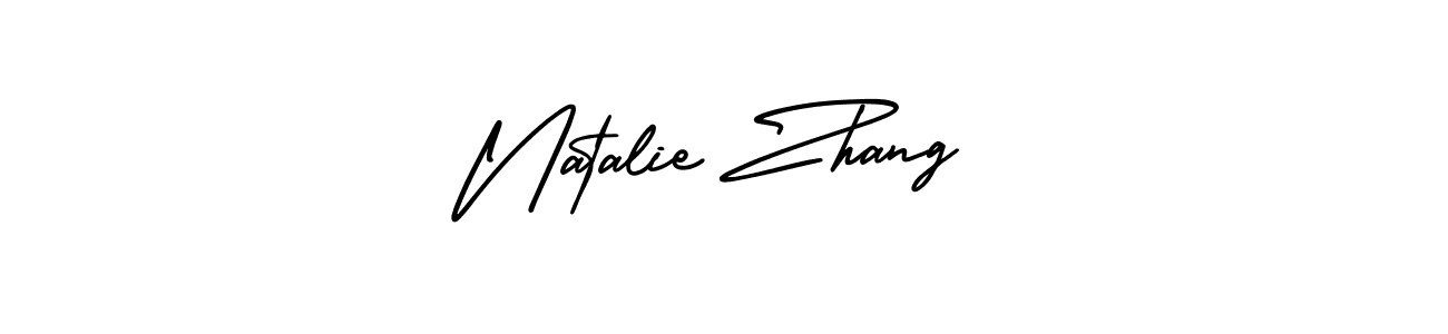 You should practise on your own different ways (AmerikaSignatureDemo-Regular) to write your name (Natalie Zhang) in signature. don't let someone else do it for you. Natalie Zhang signature style 3 images and pictures png