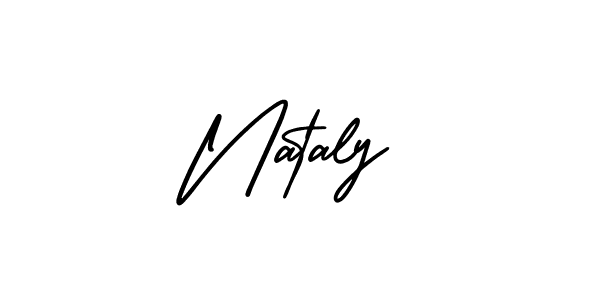 It looks lik you need a new signature style for name Nataly. Design unique handwritten (AmerikaSignatureDemo-Regular) signature with our free signature maker in just a few clicks. Nataly signature style 3 images and pictures png
