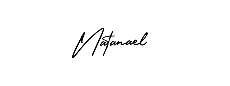 Use a signature maker to create a handwritten signature online. With this signature software, you can design (AmerikaSignatureDemo-Regular) your own signature for name Natanael. Natanael signature style 3 images and pictures png