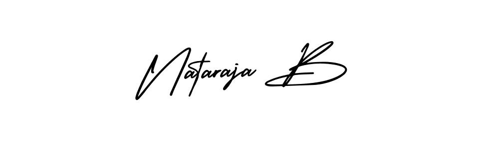 It looks lik you need a new signature style for name Nataraja B. Design unique handwritten (AmerikaSignatureDemo-Regular) signature with our free signature maker in just a few clicks. Nataraja B signature style 3 images and pictures png