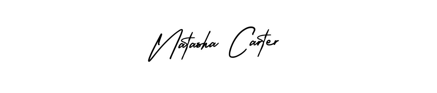 AmerikaSignatureDemo-Regular is a professional signature style that is perfect for those who want to add a touch of class to their signature. It is also a great choice for those who want to make their signature more unique. Get Natasha Carter name to fancy signature for free. Natasha Carter signature style 3 images and pictures png
