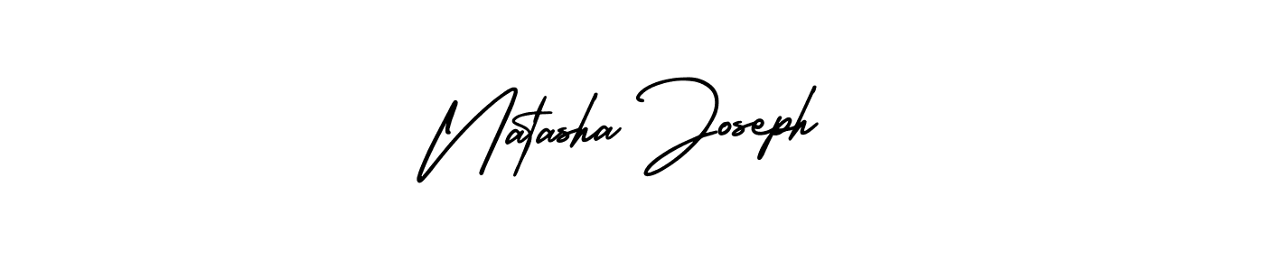 How to make Natasha Joseph name signature. Use AmerikaSignatureDemo-Regular style for creating short signs online. This is the latest handwritten sign. Natasha Joseph signature style 3 images and pictures png