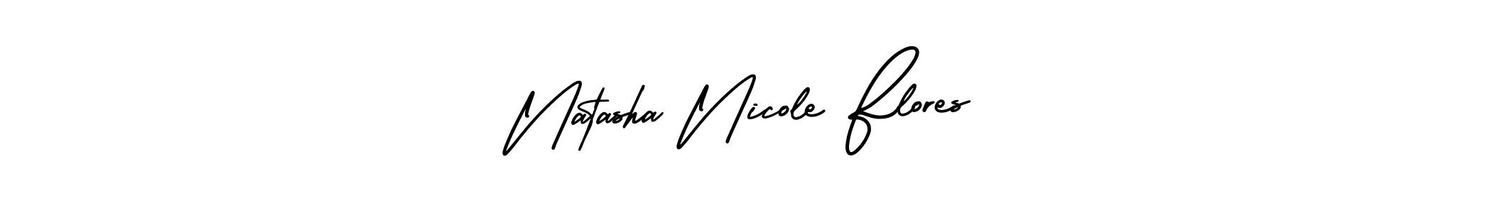 Use a signature maker to create a handwritten signature online. With this signature software, you can design (AmerikaSignatureDemo-Regular) your own signature for name Natasha Nicole Flores. Natasha Nicole Flores signature style 3 images and pictures png