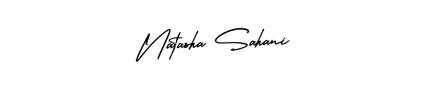 It looks lik you need a new signature style for name Natasha Sahani. Design unique handwritten (AmerikaSignatureDemo-Regular) signature with our free signature maker in just a few clicks. Natasha Sahani signature style 3 images and pictures png