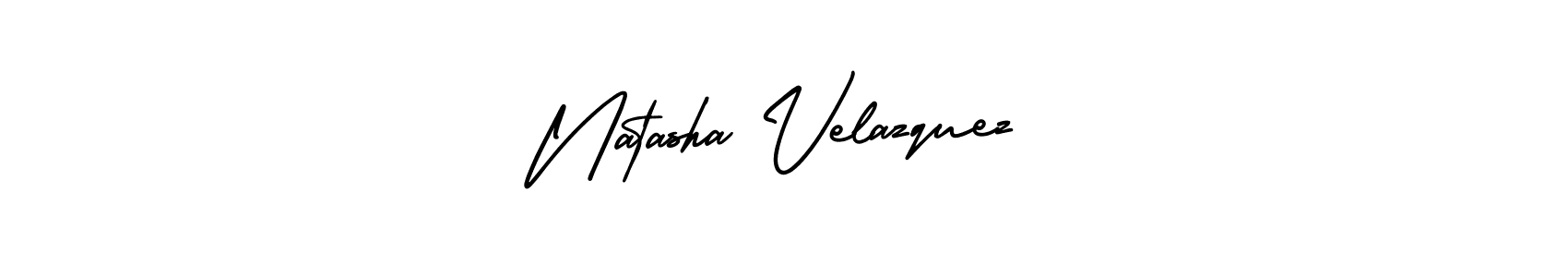 How to make Natasha Velazquez name signature. Use AmerikaSignatureDemo-Regular style for creating short signs online. This is the latest handwritten sign. Natasha Velazquez signature style 3 images and pictures png