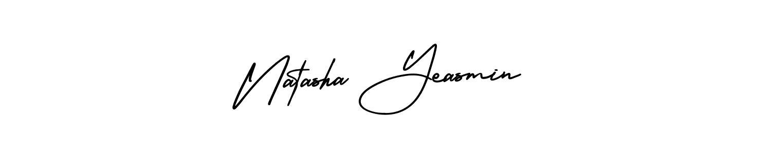 Use a signature maker to create a handwritten signature online. With this signature software, you can design (AmerikaSignatureDemo-Regular) your own signature for name Natasha Yeasmin. Natasha Yeasmin signature style 3 images and pictures png