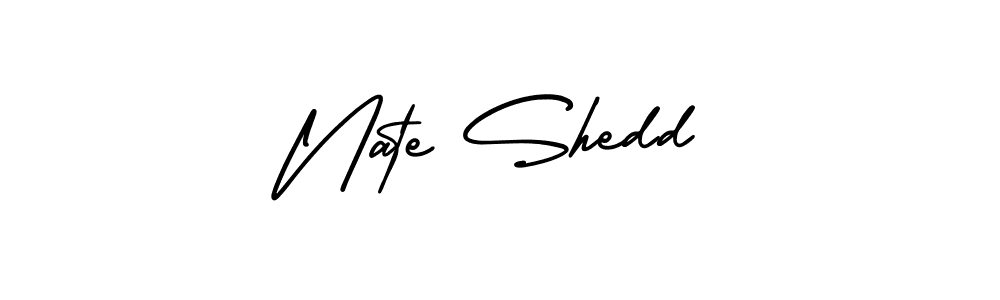 Check out images of Autograph of Nate Shedd name. Actor Nate Shedd Signature Style. AmerikaSignatureDemo-Regular is a professional sign style online. Nate Shedd signature style 3 images and pictures png