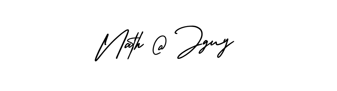 It looks lik you need a new signature style for name Nath @ Jguy. Design unique handwritten (AmerikaSignatureDemo-Regular) signature with our free signature maker in just a few clicks. Nath @ Jguy signature style 3 images and pictures png