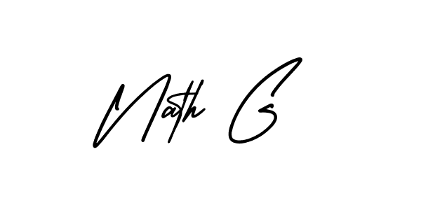 How to make Nath G signature? AmerikaSignatureDemo-Regular is a professional autograph style. Create handwritten signature for Nath G name. Nath G signature style 3 images and pictures png