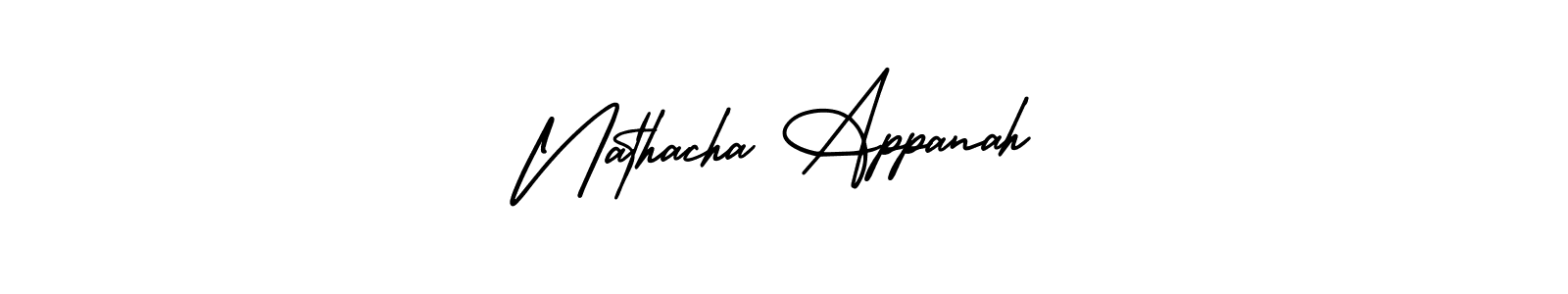 Create a beautiful signature design for name Nathacha Appanah. With this signature (AmerikaSignatureDemo-Regular) fonts, you can make a handwritten signature for free. Nathacha Appanah signature style 3 images and pictures png