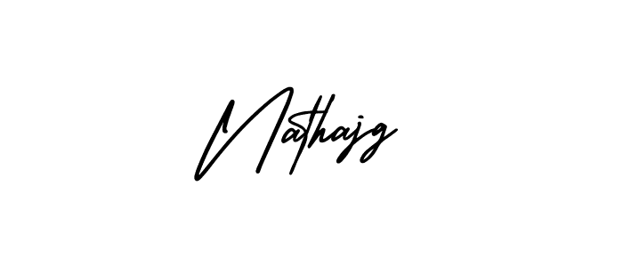 This is the best signature style for the Nathajg name. Also you like these signature font (AmerikaSignatureDemo-Regular). Mix name signature. Nathajg signature style 3 images and pictures png