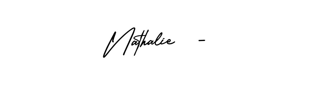 Best and Professional Signature Style for Nathalie  -. AmerikaSignatureDemo-Regular Best Signature Style Collection. Nathalie  - signature style 3 images and pictures png