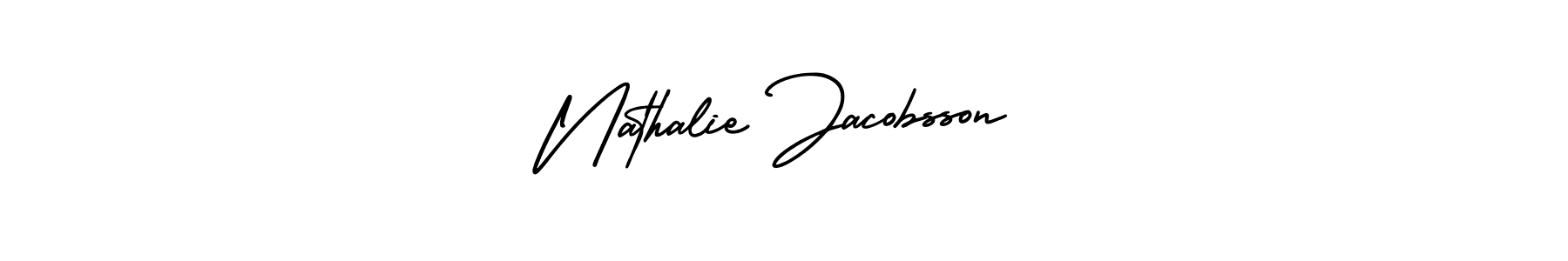 Nathalie Jacobsson stylish signature style. Best Handwritten Sign (AmerikaSignatureDemo-Regular) for my name. Handwritten Signature Collection Ideas for my name Nathalie Jacobsson. Nathalie Jacobsson signature style 3 images and pictures png