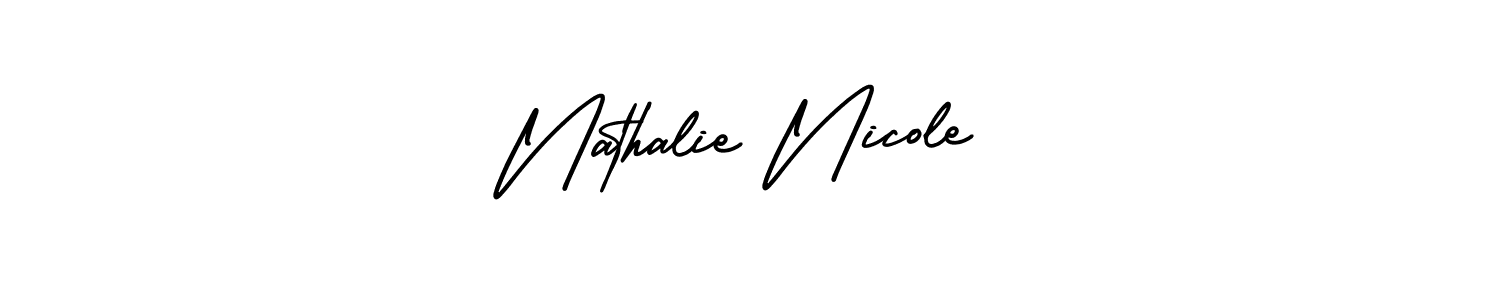 Similarly AmerikaSignatureDemo-Regular is the best handwritten signature design. Signature creator online .You can use it as an online autograph creator for name Nathalie Nicole. Nathalie Nicole signature style 3 images and pictures png