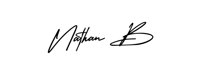 Make a beautiful signature design for name Nathan B. Use this online signature maker to create a handwritten signature for free. Nathan B signature style 3 images and pictures png