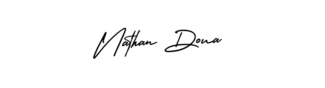 Make a beautiful signature design for name Nathan Doua. With this signature (AmerikaSignatureDemo-Regular) style, you can create a handwritten signature for free. Nathan Doua signature style 3 images and pictures png