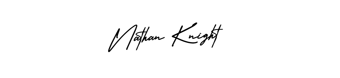 Design your own signature with our free online signature maker. With this signature software, you can create a handwritten (AmerikaSignatureDemo-Regular) signature for name Nathan Knight. Nathan Knight signature style 3 images and pictures png