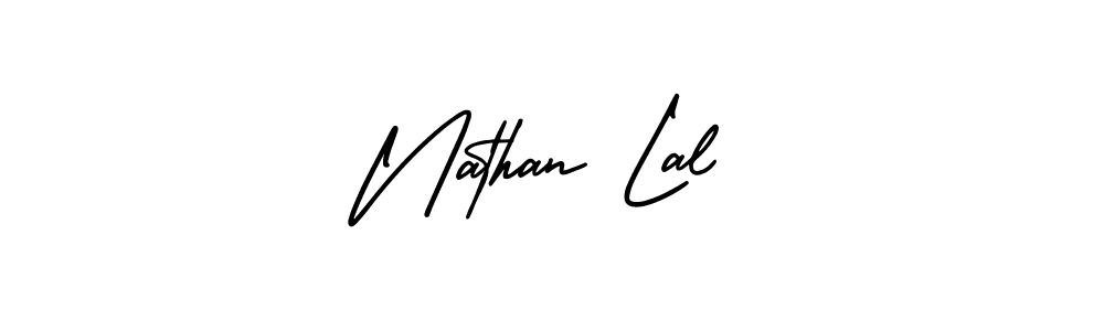 This is the best signature style for the Nathan Lal name. Also you like these signature font (AmerikaSignatureDemo-Regular). Mix name signature. Nathan Lal signature style 3 images and pictures png