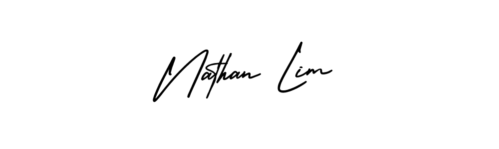 How to make Nathan Lim signature? AmerikaSignatureDemo-Regular is a professional autograph style. Create handwritten signature for Nathan Lim name. Nathan Lim signature style 3 images and pictures png