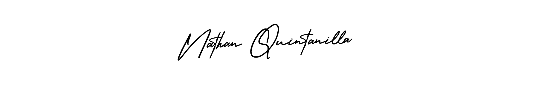 Make a beautiful signature design for name Nathan Quintanilla. With this signature (AmerikaSignatureDemo-Regular) style, you can create a handwritten signature for free. Nathan Quintanilla signature style 3 images and pictures png