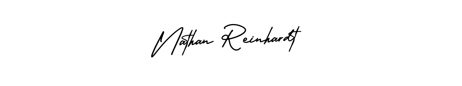 This is the best signature style for the Nathan Reinhardt name. Also you like these signature font (AmerikaSignatureDemo-Regular). Mix name signature. Nathan Reinhardt signature style 3 images and pictures png