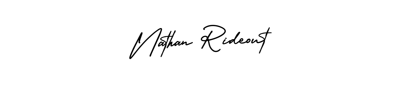 Make a beautiful signature design for name Nathan Rideout. With this signature (AmerikaSignatureDemo-Regular) style, you can create a handwritten signature for free. Nathan Rideout signature style 3 images and pictures png