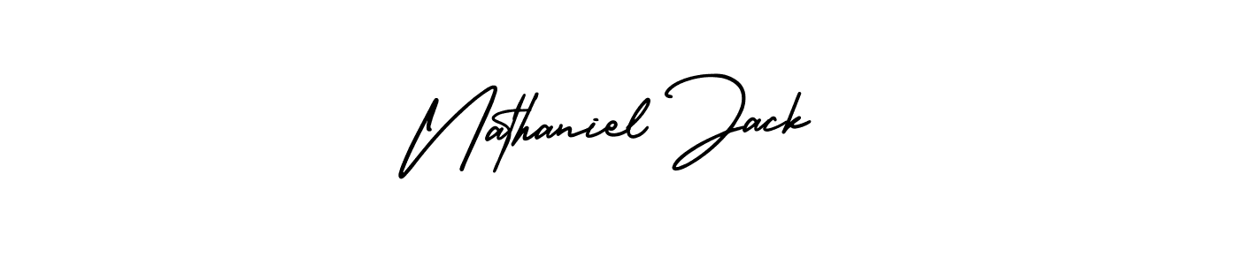 It looks lik you need a new signature style for name Nathaniel Jack. Design unique handwritten (AmerikaSignatureDemo-Regular) signature with our free signature maker in just a few clicks. Nathaniel Jack signature style 3 images and pictures png