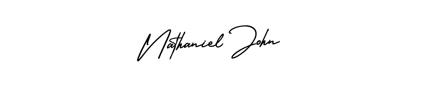 Make a short Nathaniel John signature style. Manage your documents anywhere anytime using AmerikaSignatureDemo-Regular. Create and add eSignatures, submit forms, share and send files easily. Nathaniel John signature style 3 images and pictures png