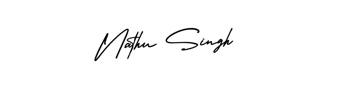 Best and Professional Signature Style for Nathu Singh. AmerikaSignatureDemo-Regular Best Signature Style Collection. Nathu Singh signature style 3 images and pictures png