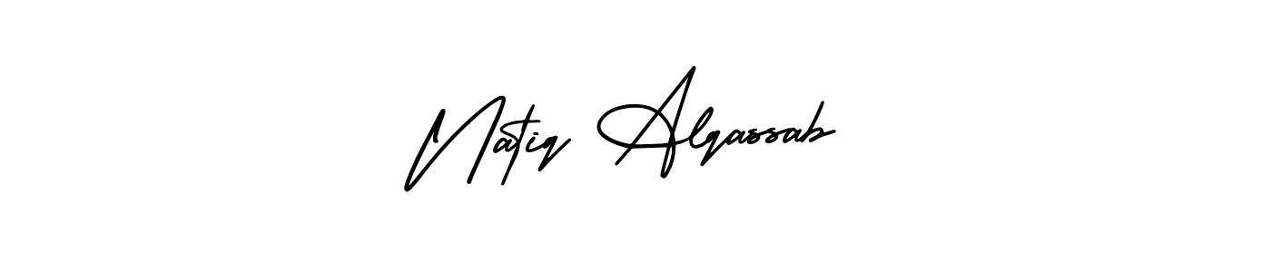 It looks lik you need a new signature style for name Natiq Alqassab. Design unique handwritten (AmerikaSignatureDemo-Regular) signature with our free signature maker in just a few clicks. Natiq Alqassab signature style 3 images and pictures png