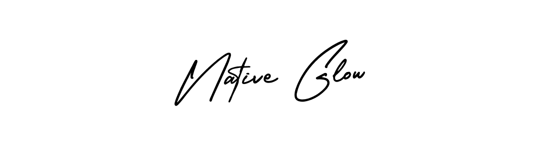 Create a beautiful signature design for name Native Glow. With this signature (AmerikaSignatureDemo-Regular) fonts, you can make a handwritten signature for free. Native Glow signature style 3 images and pictures png