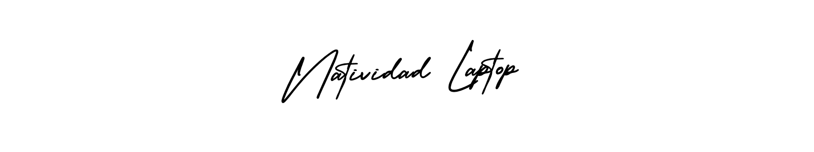 AmerikaSignatureDemo-Regular is a professional signature style that is perfect for those who want to add a touch of class to their signature. It is also a great choice for those who want to make their signature more unique. Get Natividad Laptop name to fancy signature for free. Natividad Laptop signature style 3 images and pictures png