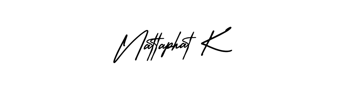Best and Professional Signature Style for Nattaphat K. AmerikaSignatureDemo-Regular Best Signature Style Collection. Nattaphat K signature style 3 images and pictures png