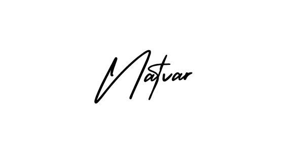 It looks lik you need a new signature style for name Natvar. Design unique handwritten (AmerikaSignatureDemo-Regular) signature with our free signature maker in just a few clicks. Natvar signature style 3 images and pictures png
