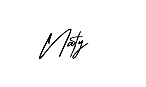 Also You can easily find your signature by using the search form. We will create Naty  name handwritten signature images for you free of cost using AmerikaSignatureDemo-Regular sign style. Naty  signature style 3 images and pictures png