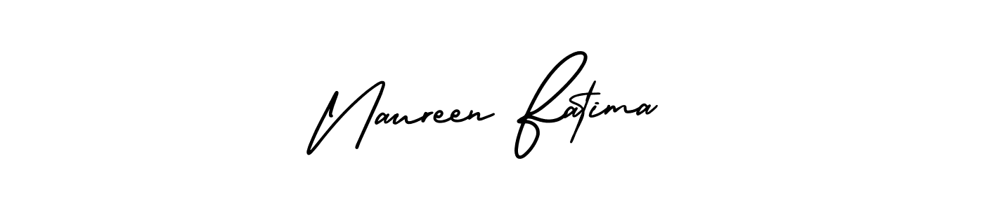 You should practise on your own different ways (AmerikaSignatureDemo-Regular) to write your name (Naureen Fatima) in signature. don't let someone else do it for you. Naureen Fatima signature style 3 images and pictures png